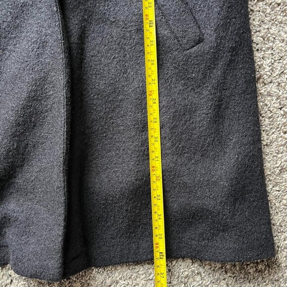 Cynthia Rowley Peacoat Womens 1X Black 100% Wool Elegant Chic Warm Winter Coat - Picture 6 of 8